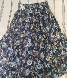 New Floral Print Maxi Skirt