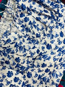 Floral Blue Top