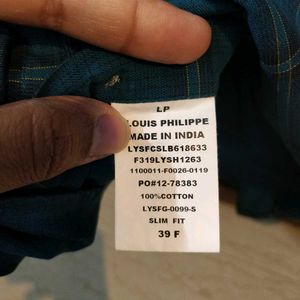 Louis Philippe Green Check Shirt