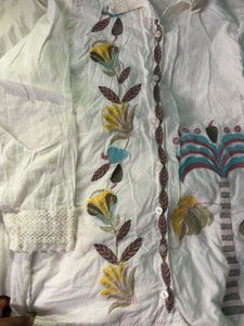 Embroidered White Blouse