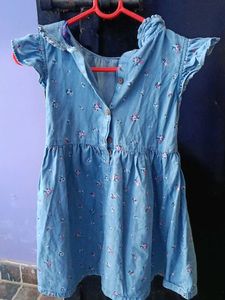Floral Denim Dress