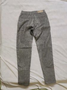 Gray Casual Pants