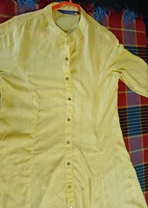 Yellow Avaasa Button Top