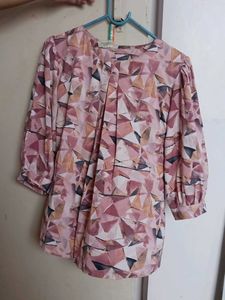 Geometric Print Top