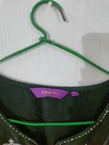 Rangriti Black Embroidered Kurta