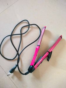 NEWNOVA 2 in 1, Hair straightener + curler