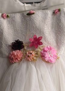 Beautiful White Frock Looking Like Princess
