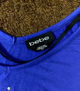Bebe Blue Top