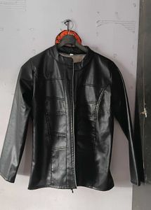 Stylish Black Faux Leather Jacket