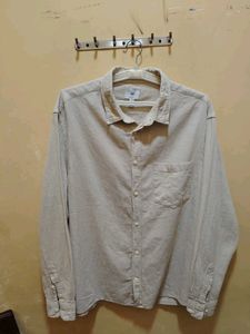 H&amp;M Beige Corduroy Shirt