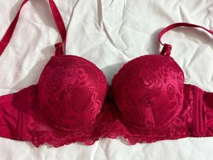 Red Lace Bra