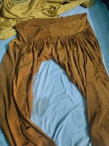 Brown Heavy Satin Salwar