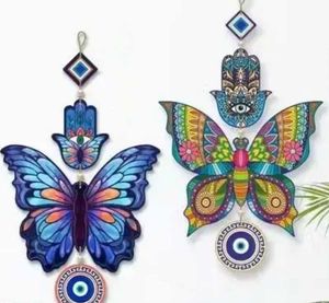 Butterfly Hamsa Wall Decor