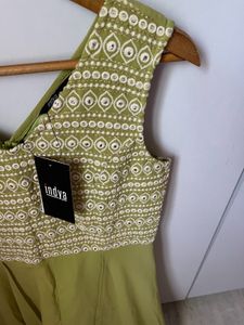 Indya Brand Embroidered Jumpsuit New With Tag