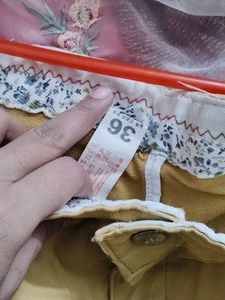 Beige Slim Fit Trousers