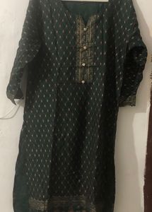 Elegant Green Printed Kurta