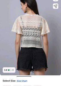 Crochet Shrug with Flared Sleeves