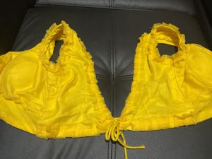 Frill Yellow Blouse
