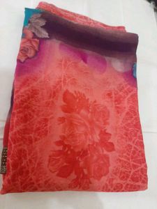 78)New Pink Lace Saree