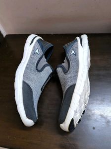 Power Men grey mesh walking sports slip-on shoes