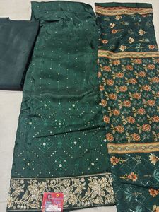 Green Dress Material