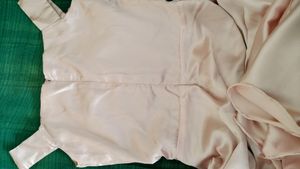 Satin Off Shoulder New One Piece Dress