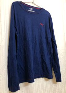 Puma Blue Long Sleeve T Shirt.