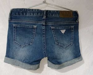 Guess Denim Cuffed Shorts