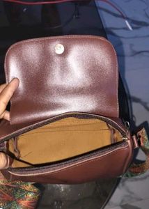 Brown Barrel Handbag