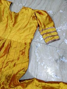 Embellished Yellow &amp; Orange Top