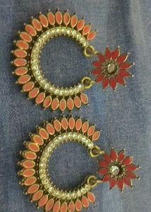 red earrings
