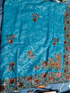 Party Wear Saree With Blouse