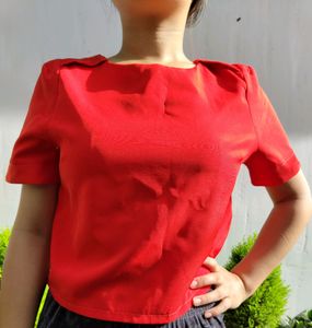 Shoulder Padded Women Top(Simple Elegance)