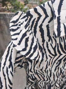 Chic Zebra Print Mini Dress(Unused)