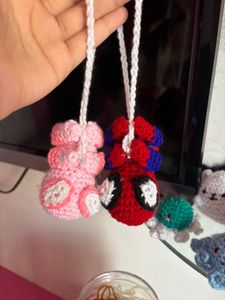 Cute Crochet Spiderman Keychain