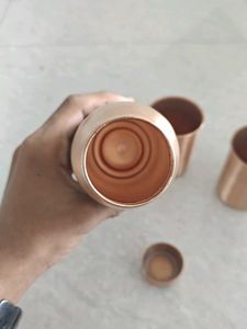 copper bottle &amp; Two Glass