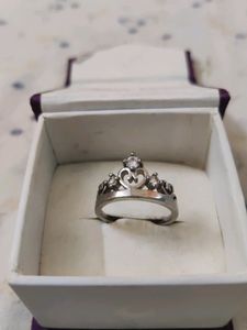 Premium Silver Plated Women's Crown Ring