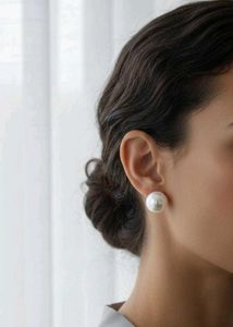 Pearl Back Crystal Stud Earrings