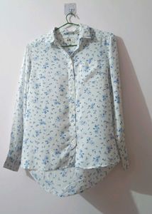 Floral Blue Shirt