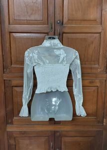 Vintage Sheer Floral Blouse