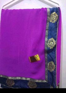 Purple Colour Saree