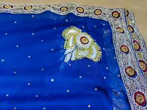 Blue Chiffon Dupatta 😍💙