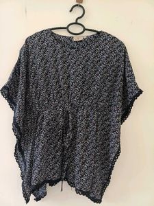 Floral Print Kaftan Top
