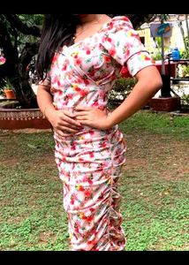 Floral Print Mini Bodycon Dress