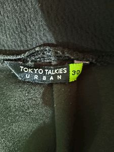 Tokyo Talkies Black Flared Trouser