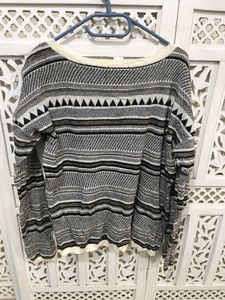 🎀Imported Patterned Knit Pullover Sweater D