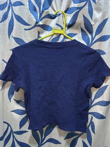 Alibi Women Blue Printed Corp Top