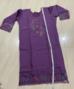 💜 Purple Party Wear Embroidered Suit 💜