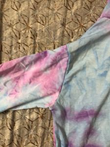 Tie Dye Hoodie Casual Cropped