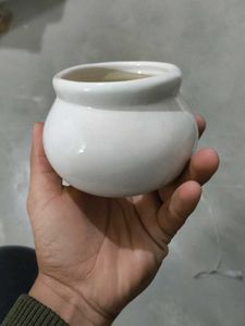 White Ceramic Pot